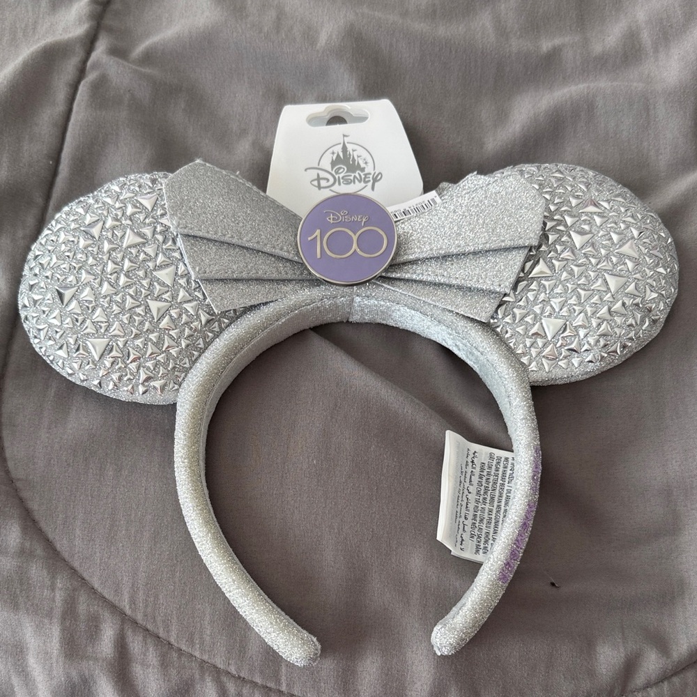 Disney 100th Anniversary Silver Minnie Ears
